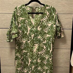 Tropical Vibes Banana Leaf Dress